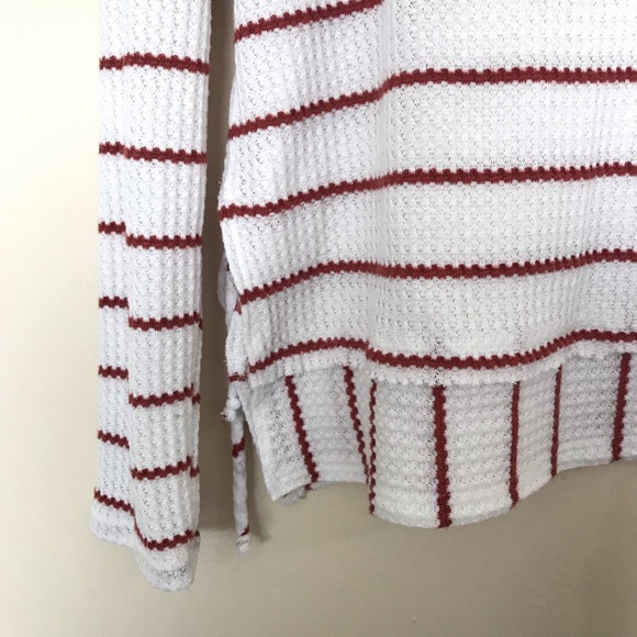 Paper Crane Striped Long Sleeve Top | High Side Slits - Picture 3 of 12